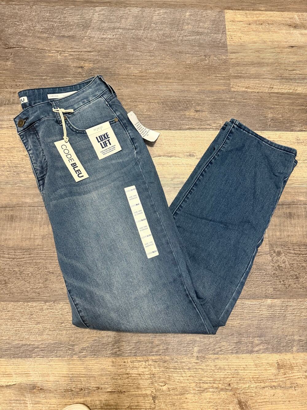 Code Bleu Chelsea Classic Straight Jeans Size 14W New With Tag